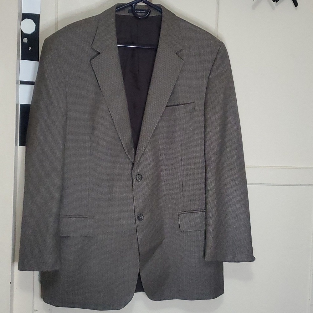 Lands' End Wool Cashmere Blend Blazer Sport Jacket 44R